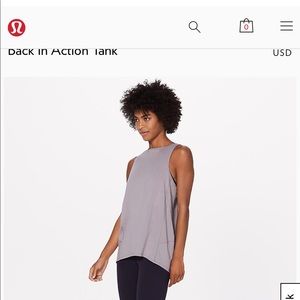 NEW Lululemon Back In Action Tank